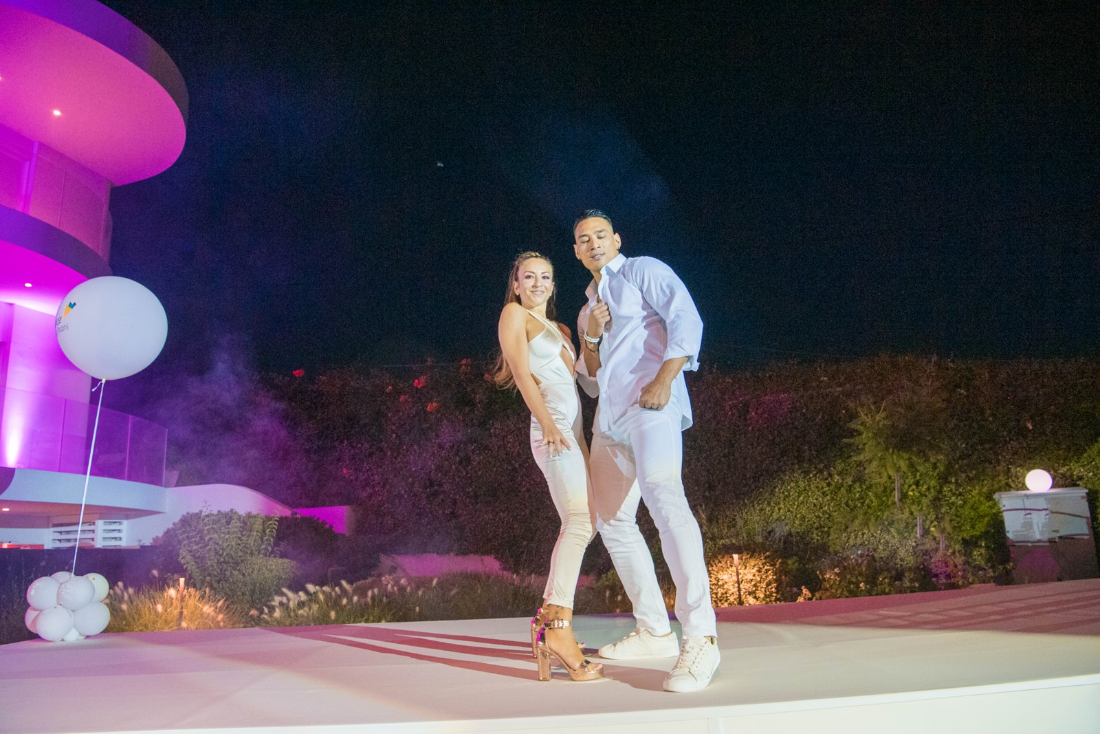 Freestyle dancers at an outdoor event