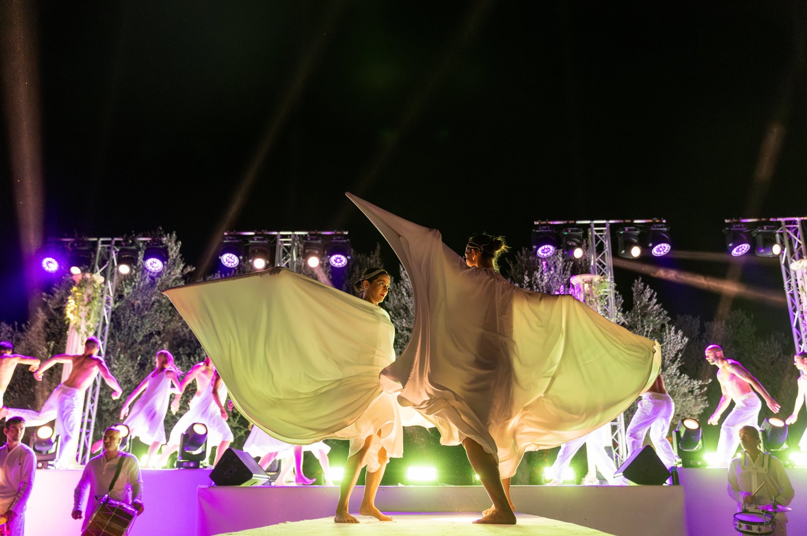 Dancers performing a scene inspired by the Sirens